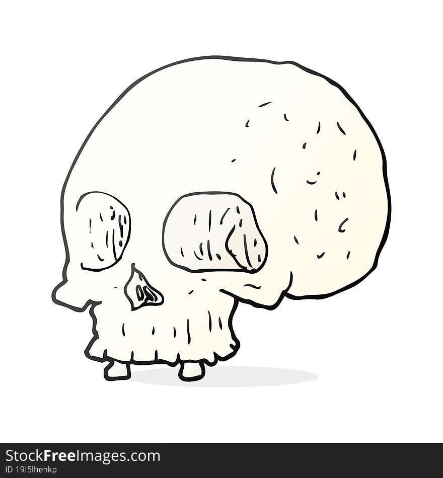 Cartoon Old Skull