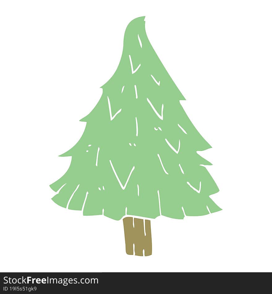 Cartoon Doodle Christmas Tree