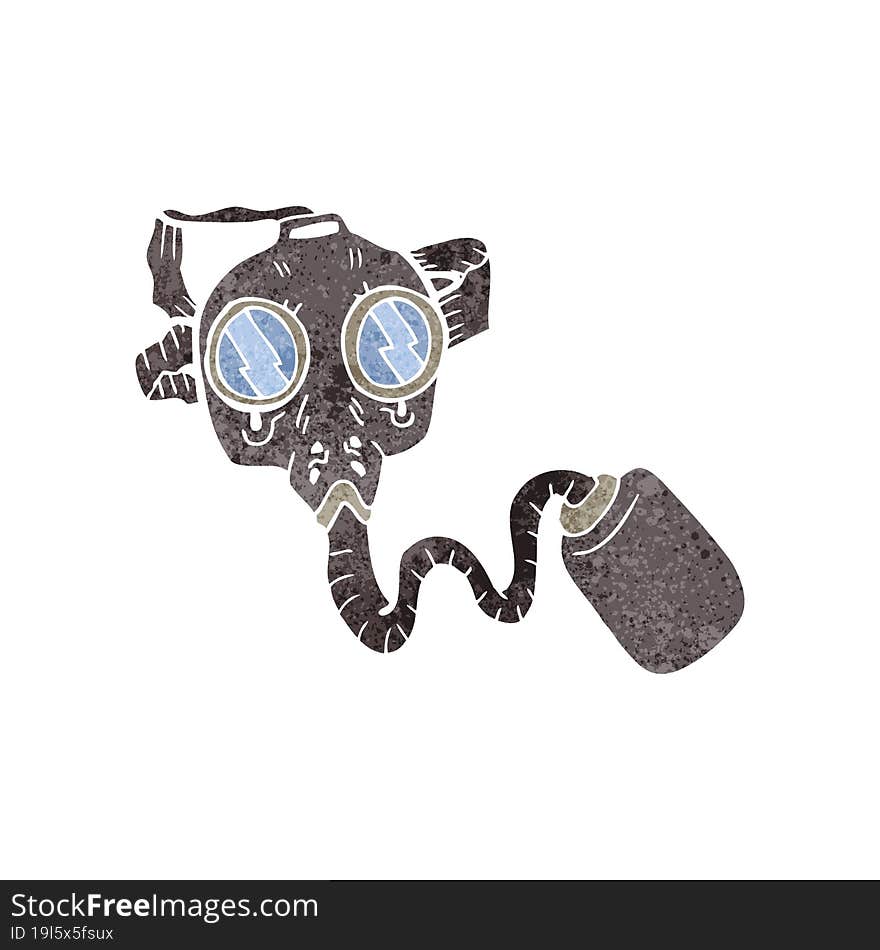 cartoon gas mask