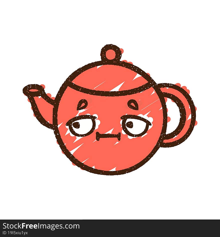 Teapot Chalk Drawing