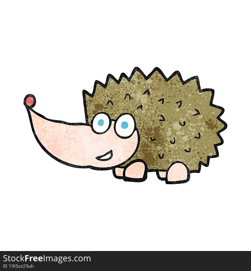 Textured Cartoon Hedgehog