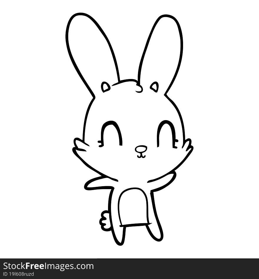 cute cartoon rabbit. cute cartoon rabbit