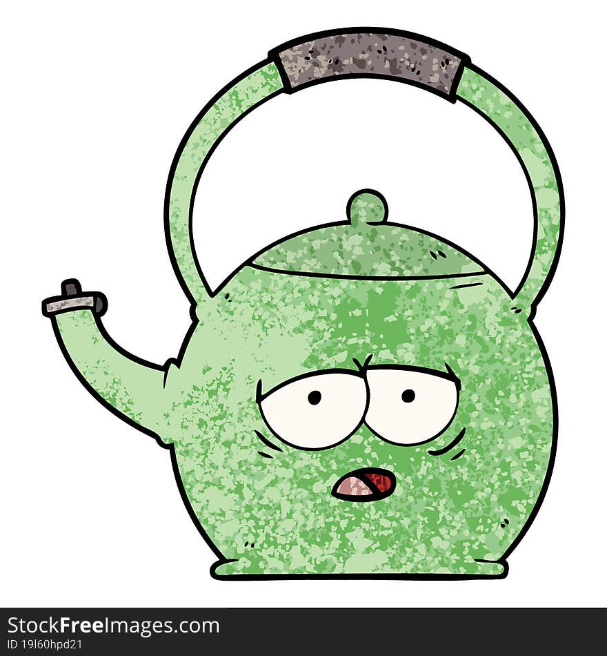 cartoon kettle. cartoon kettle