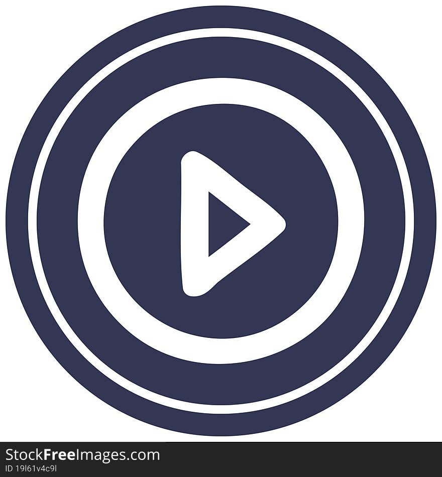 play button circular icon