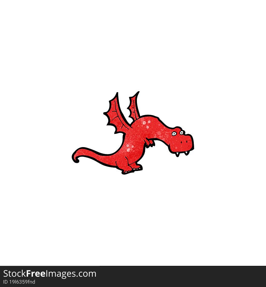 cartoon fire breathing dragon