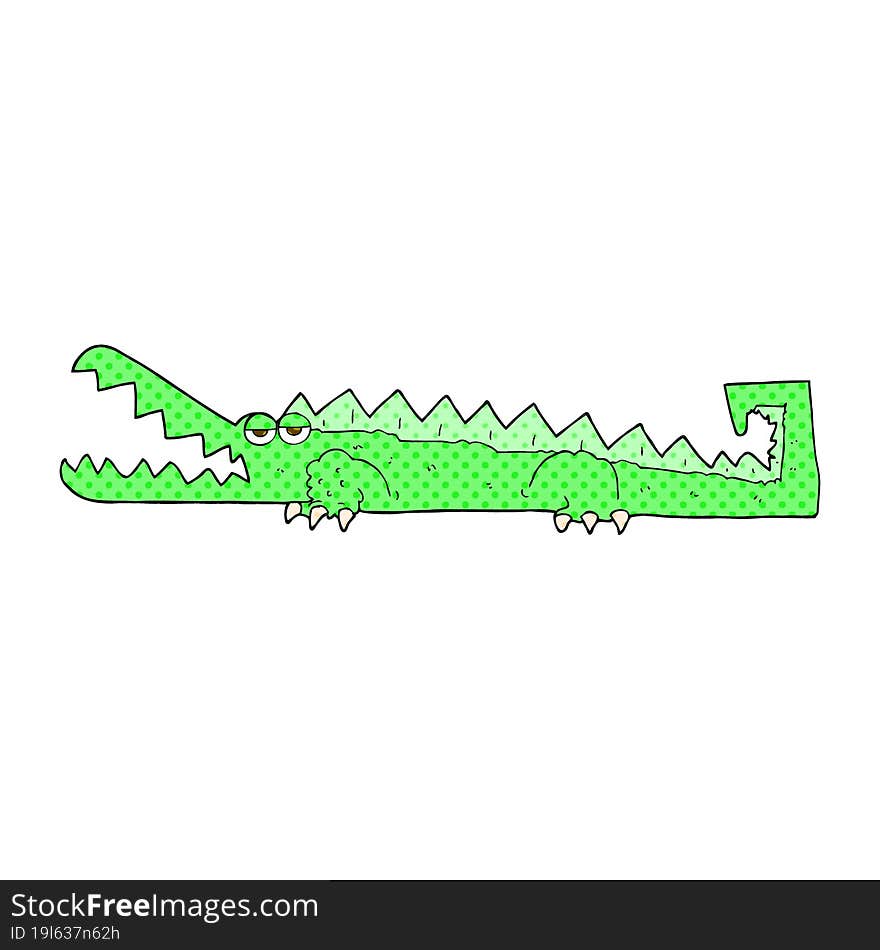 cartoon crocodile