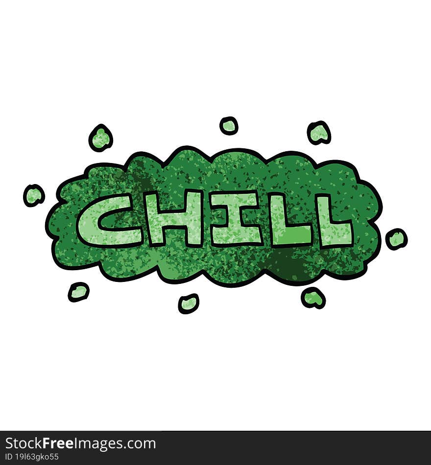 cartoon doodle chill symbol