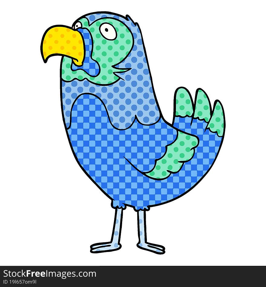 cartoon parrot. cartoon parrot