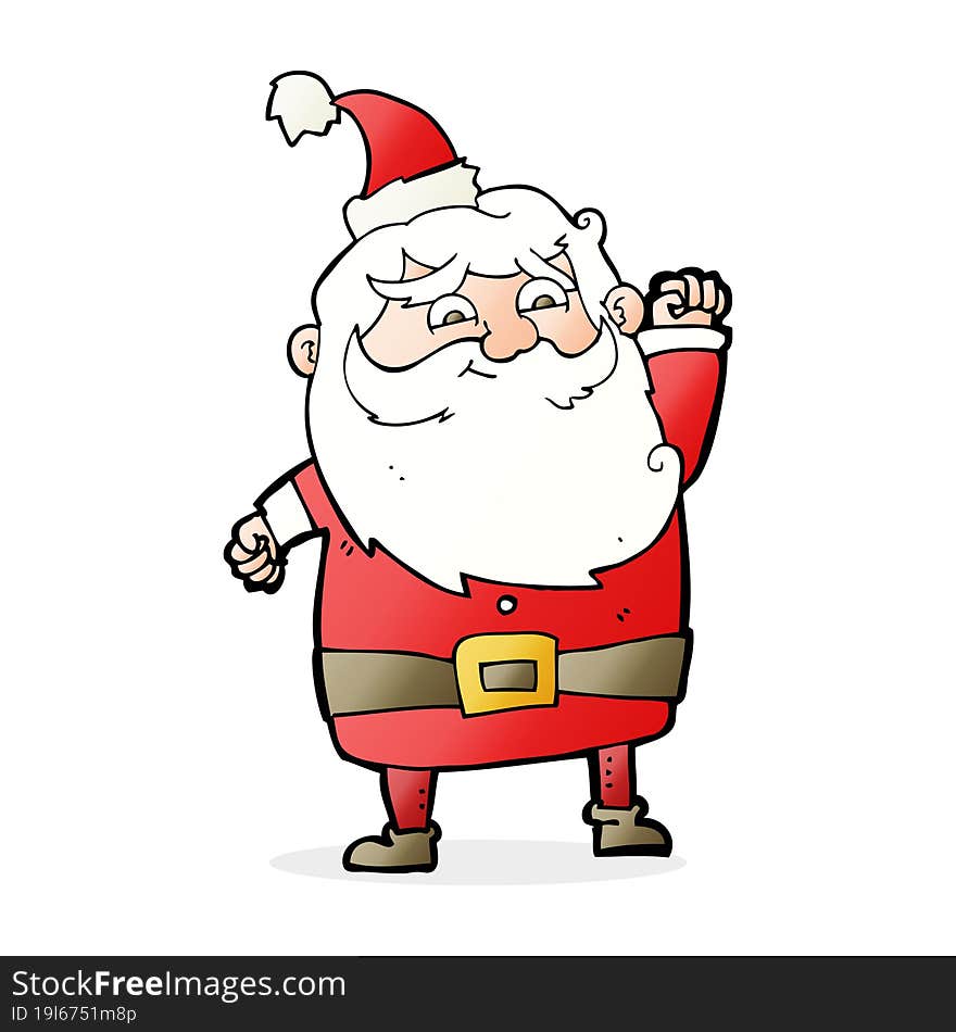 cartoon santa claus