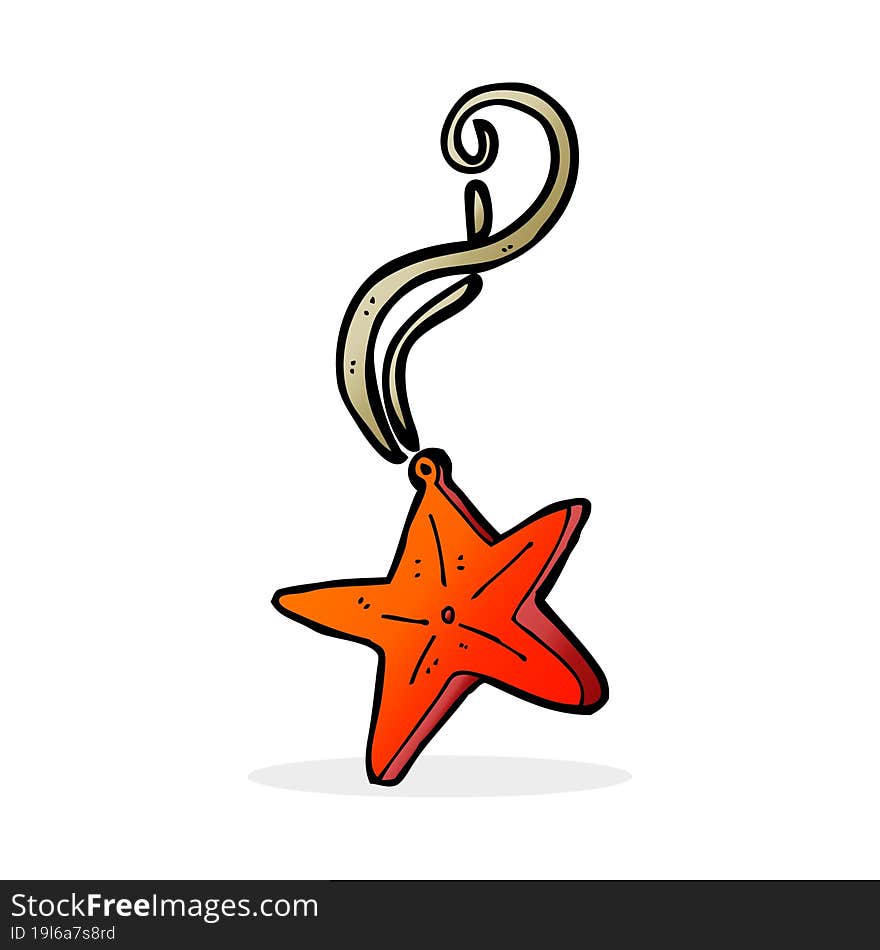 cartoon magic star necklace