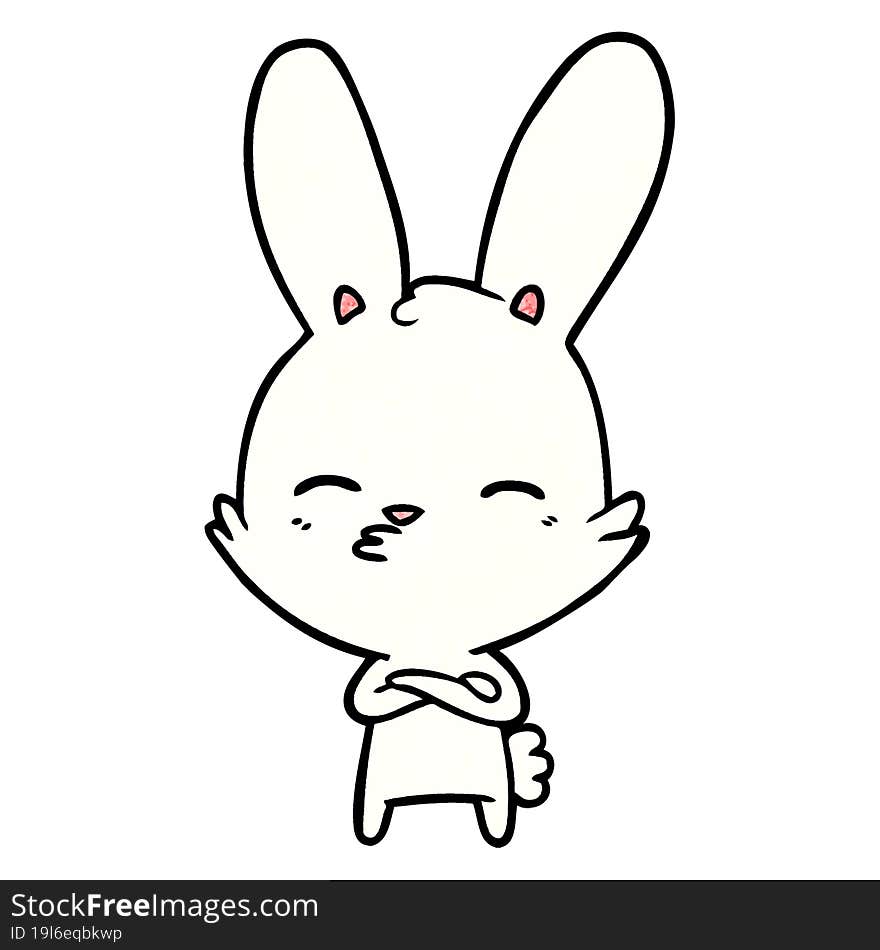 curious bunny cartoon. curious bunny cartoon