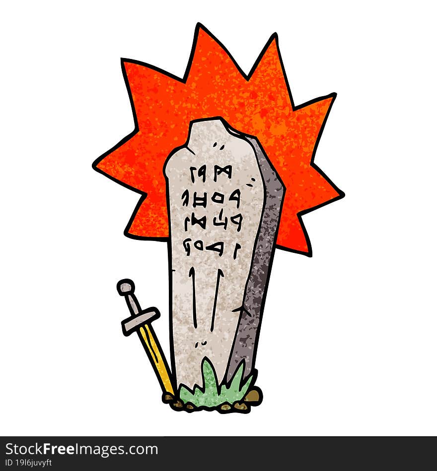 cartoon doodle heros grave