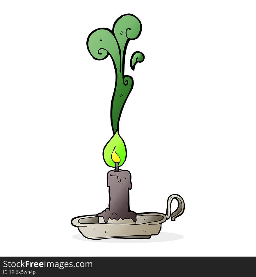 Cartoon Spooky Candlestick