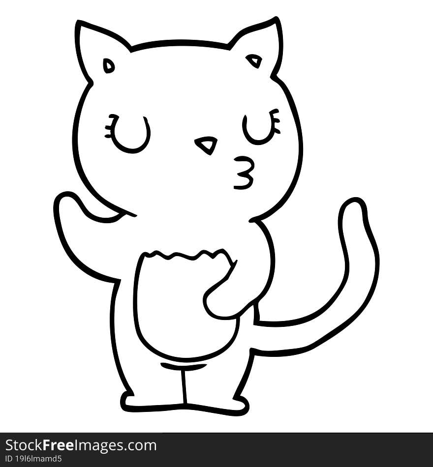 Cute Cartoon Cat