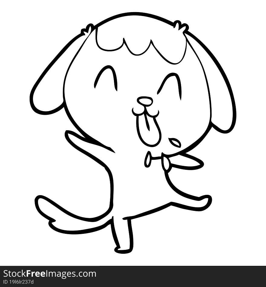 cute cartoon dog. cute cartoon dog