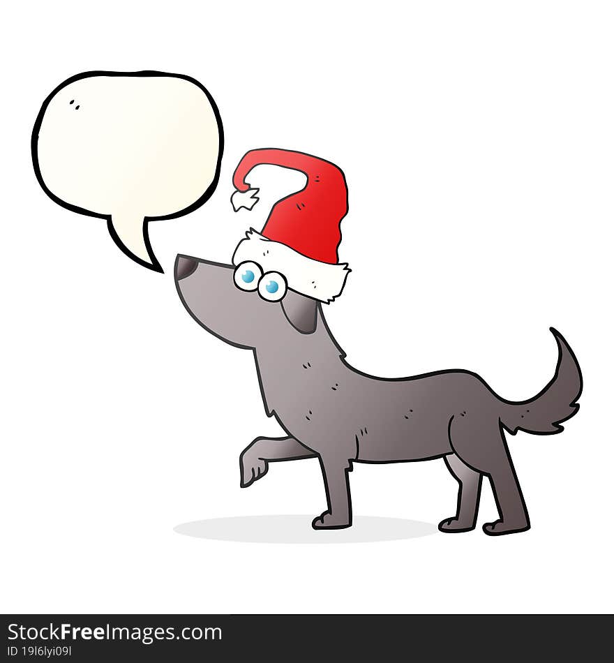 Speech Bubble Cartoon Dog