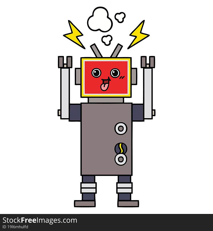 Cute Cartoon Robot