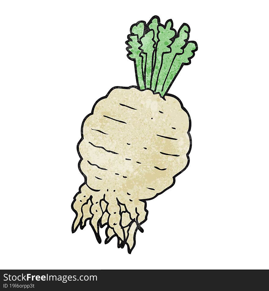 textured cartoon turnip