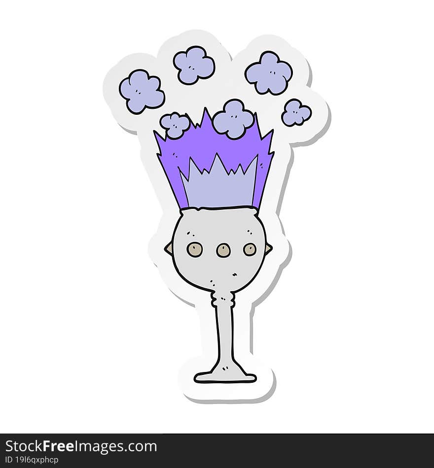 Sticker Of A Cartoon Magic Goblet