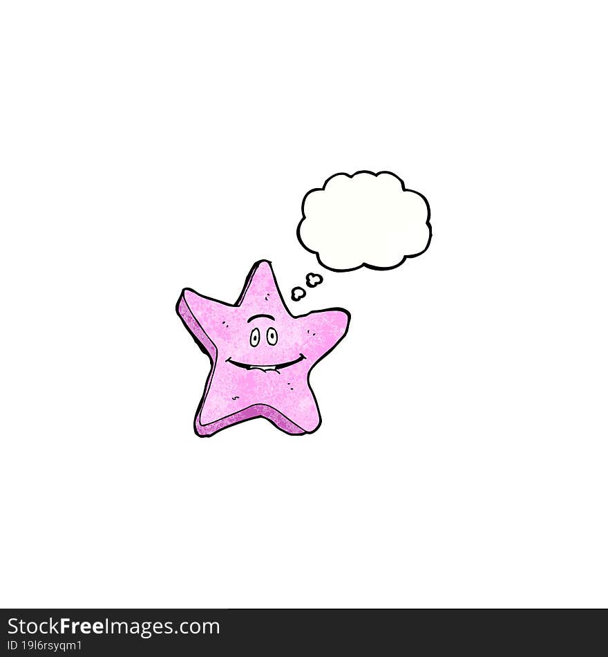 pink star cartoon character