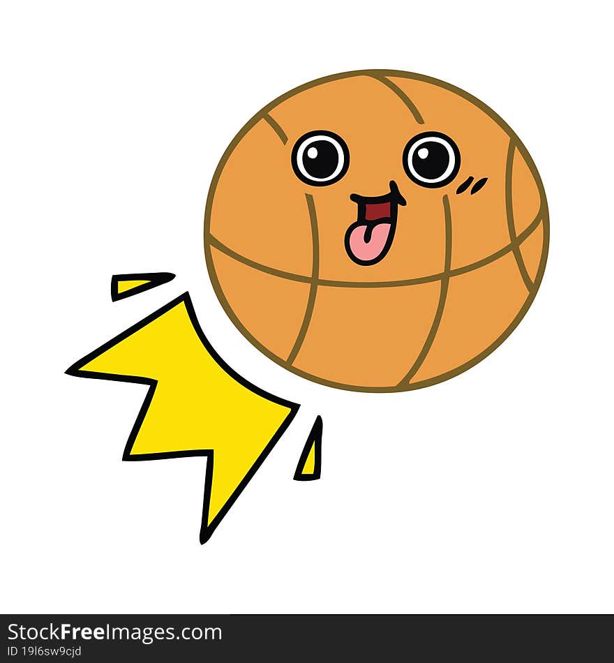 Cute Cartoon Basketball