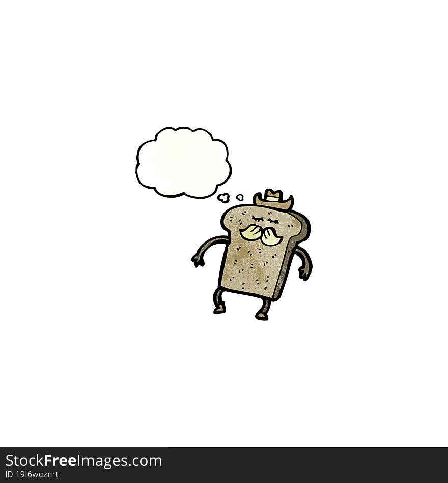 toast cartoon character