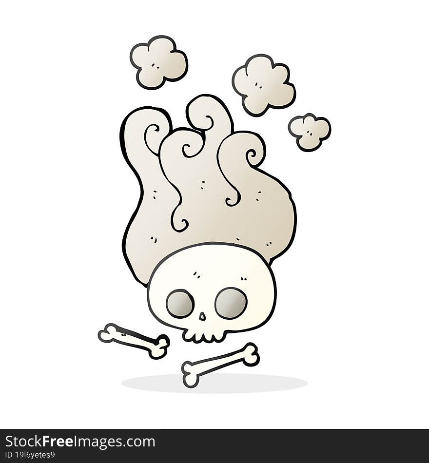 Cartoon Skull And Bones