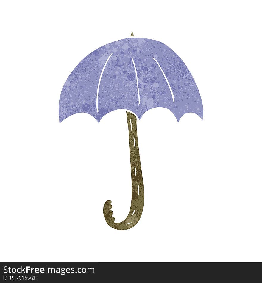 Retro Cartoon Umbrella