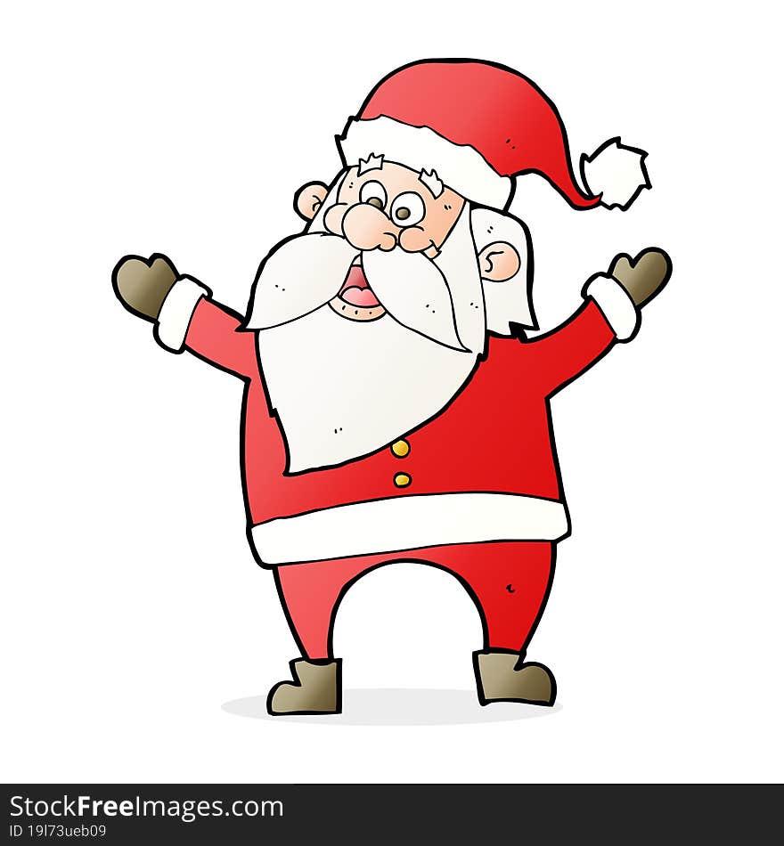 cartoon santa claus