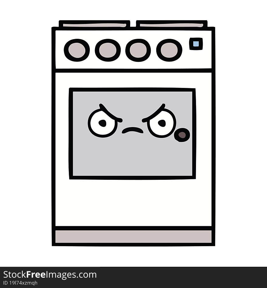 cute cartoon kitchen oven