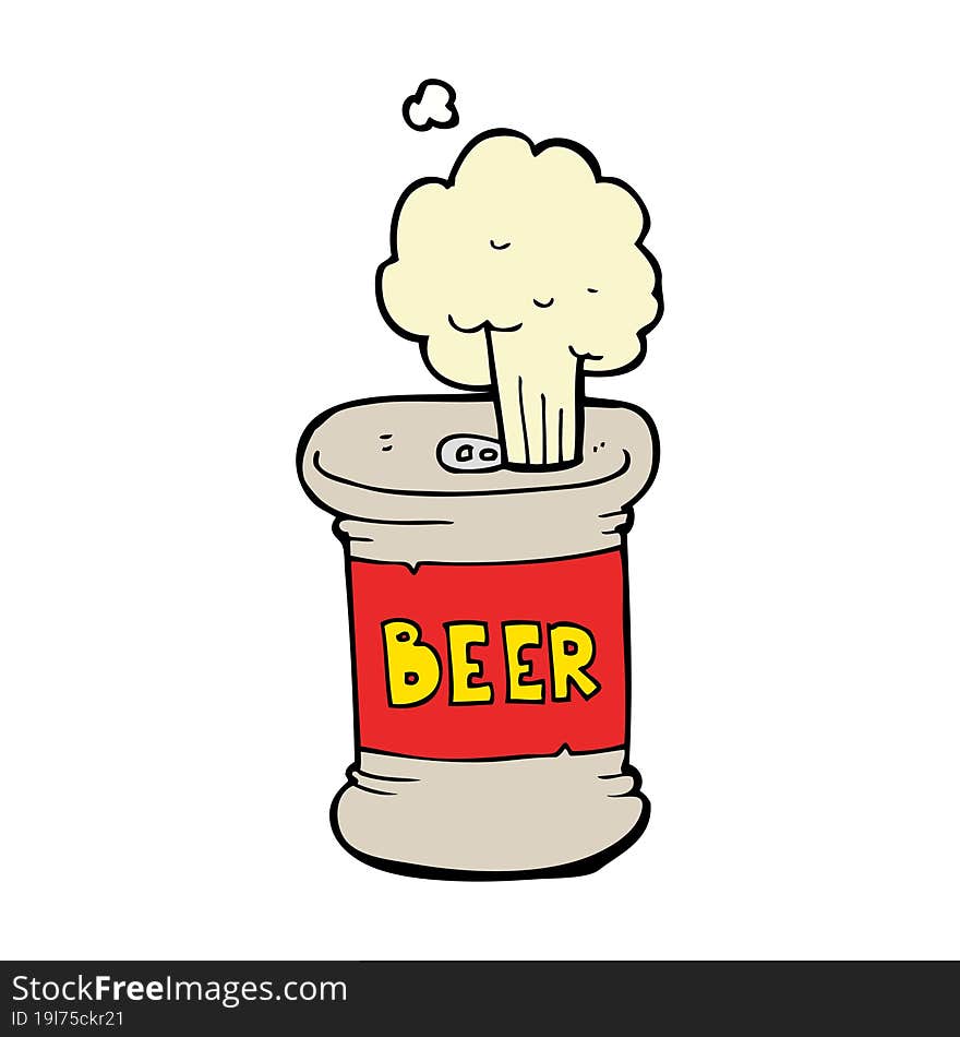 cartoon beer can