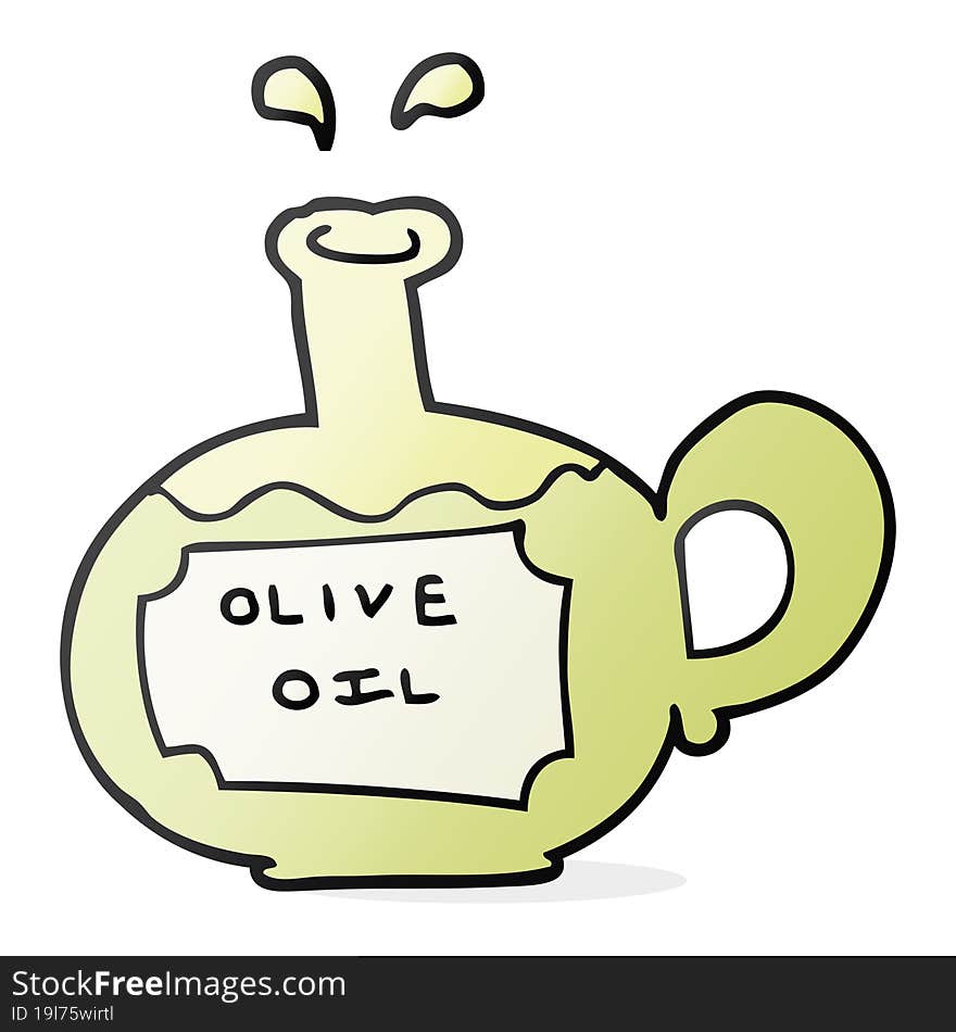 cartoon olive oil