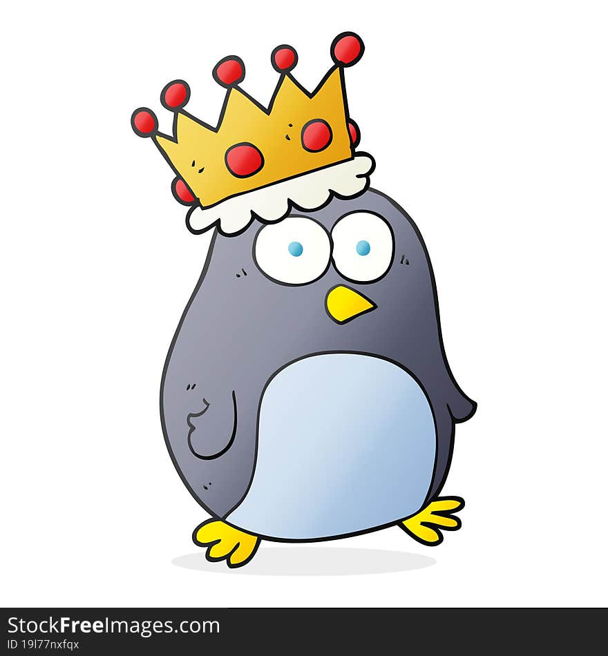 Cartoon Emperor Penguin