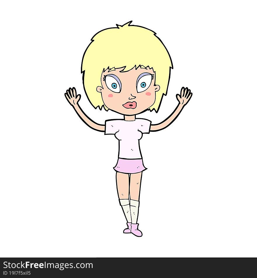 cartoon pretty girl