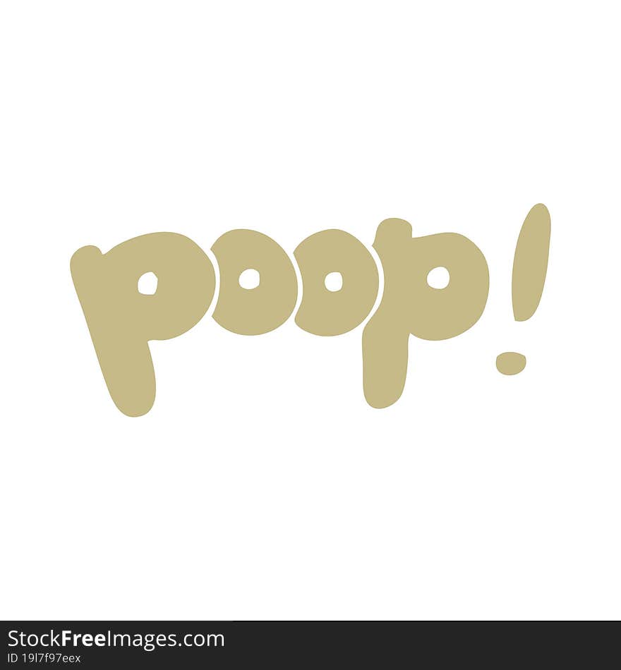 cartoon doodle font poop