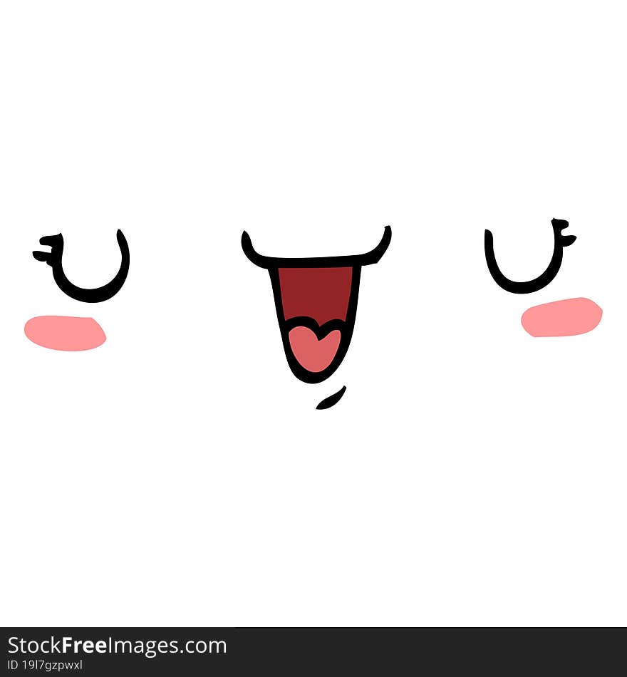 cute happy face cartoon