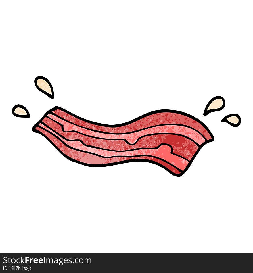 cartoon doodle bacon