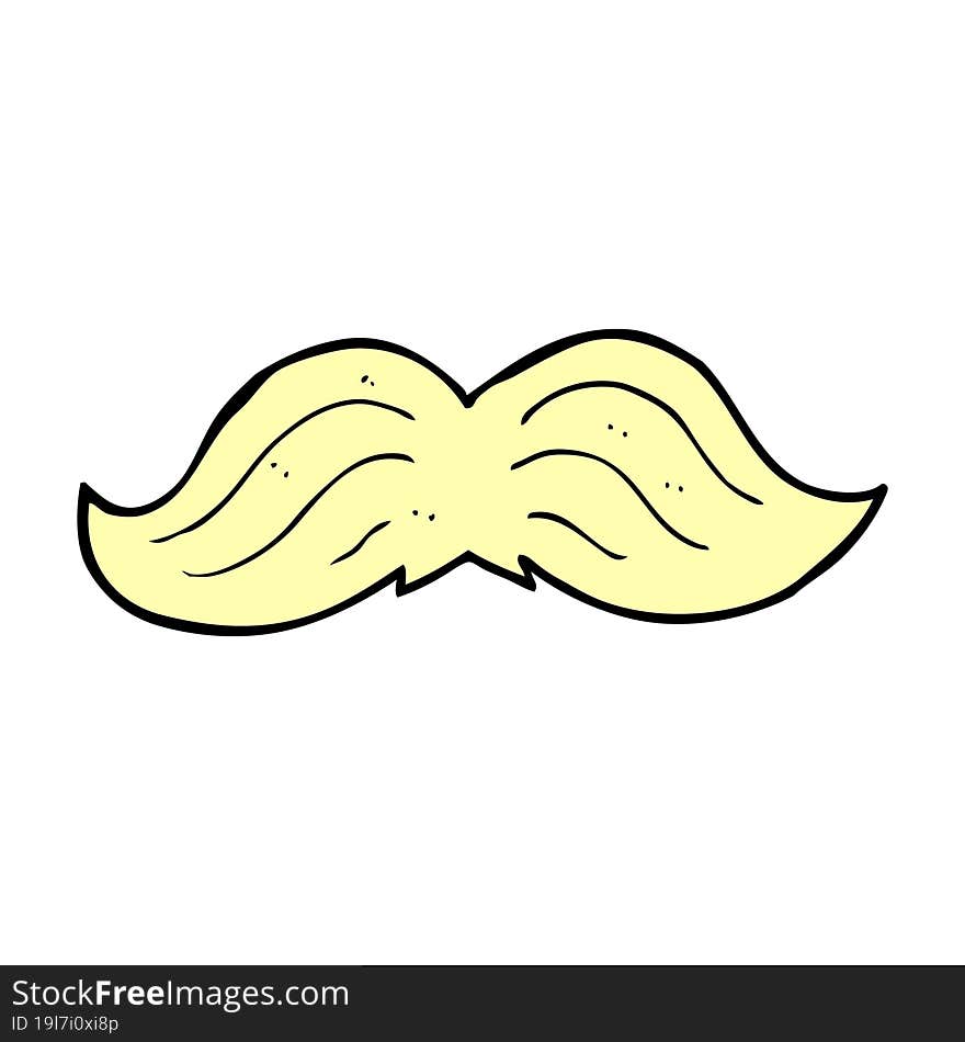 cartoon mustache