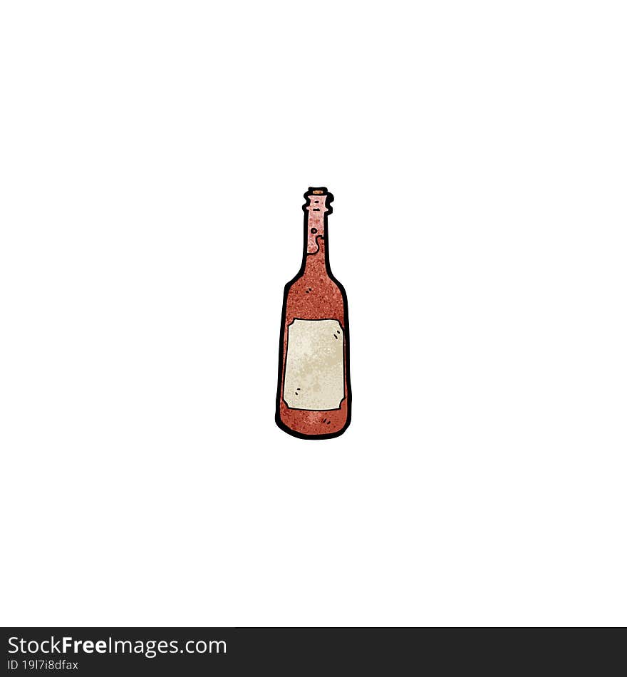 Cartoon Wine Bottle