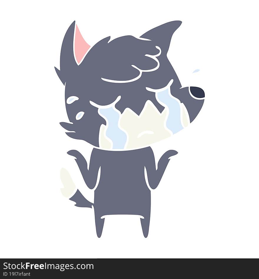 crying fox shrugging shoulders