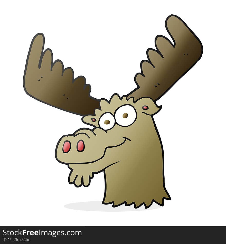 cartoon moose