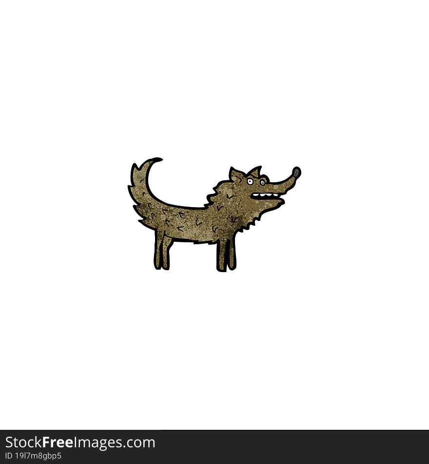 cartoon wolf