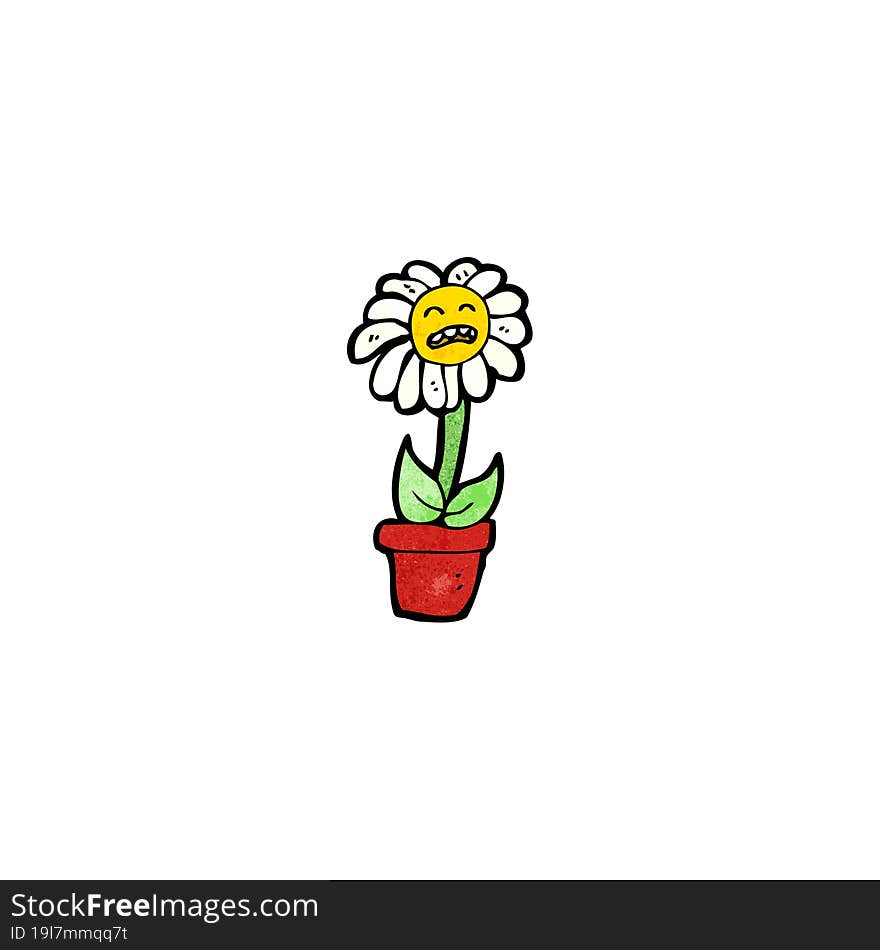 flower cartoon character