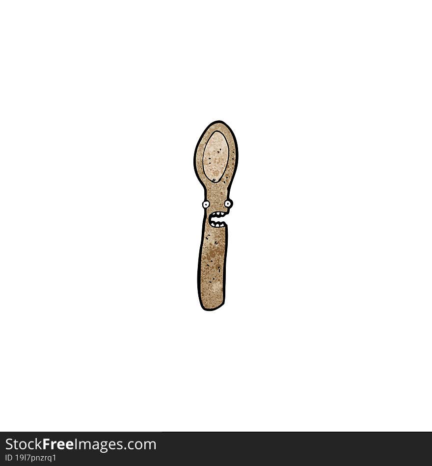 cartoon wooden spoon