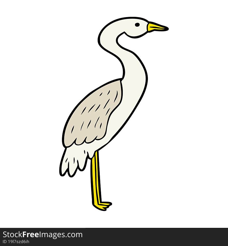 cartoon stork. cartoon stork