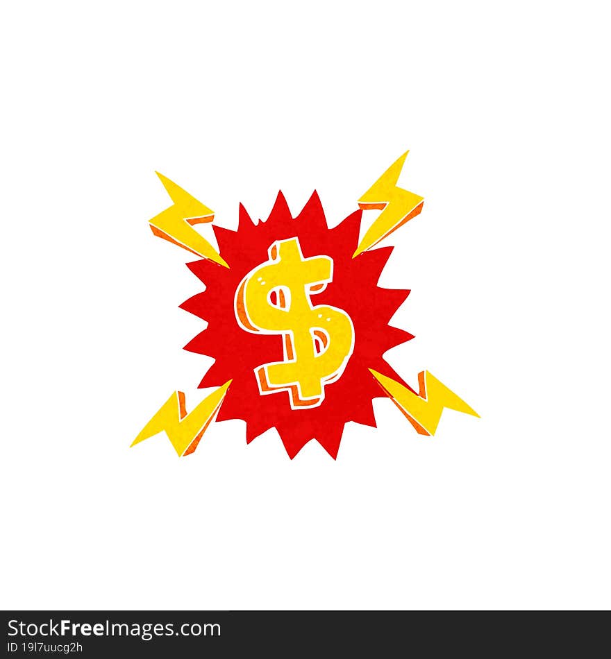 cartoon dollar symbol