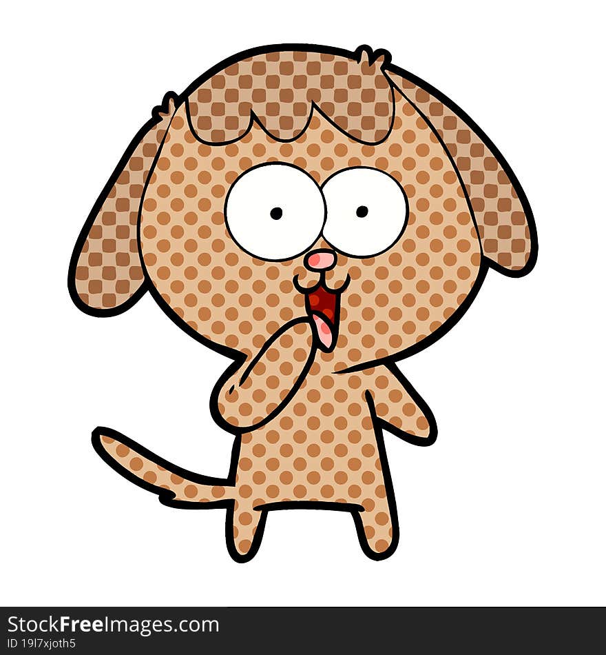 cute cartoon dog. cute cartoon dog