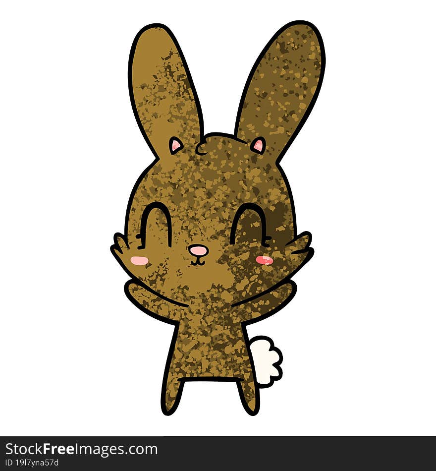 cute cartoon rabbit. cute cartoon rabbit