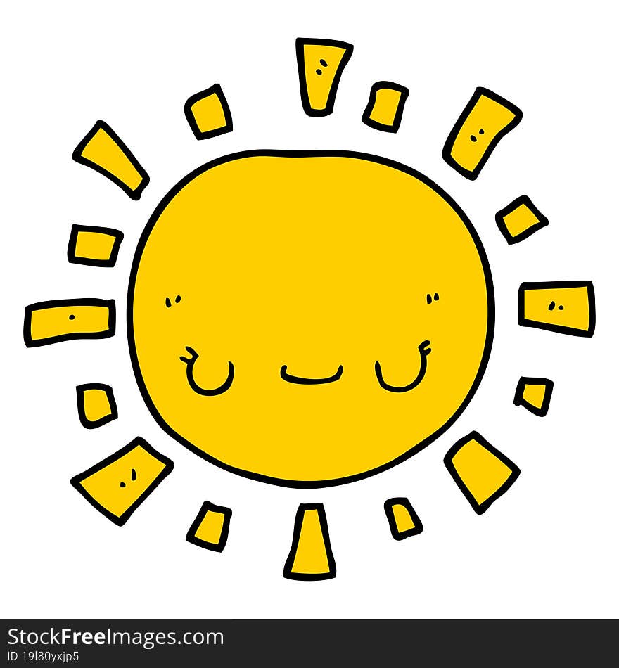 cartoon sun