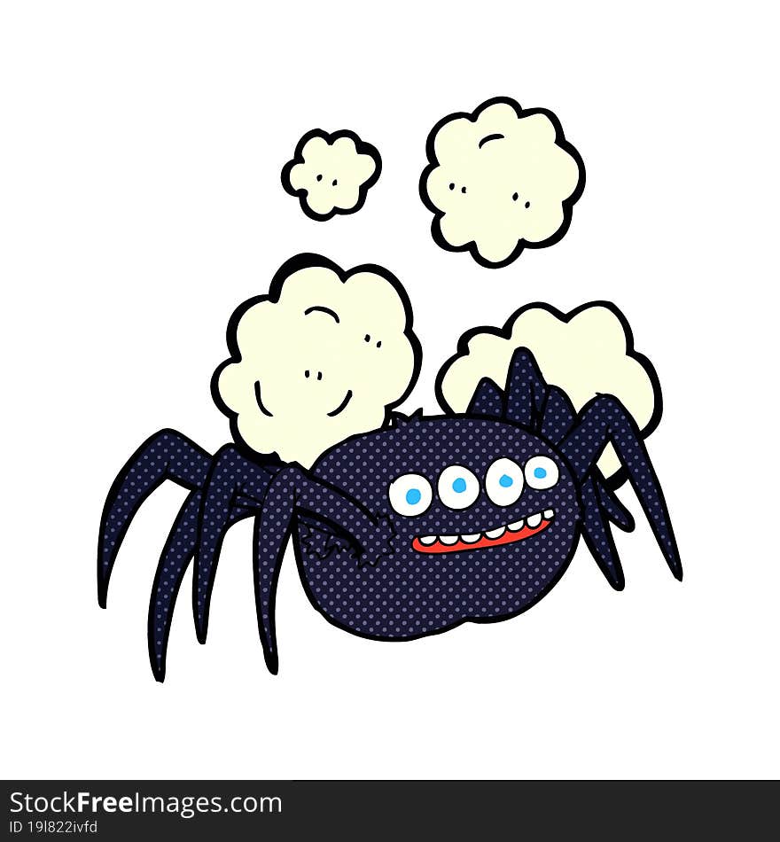 Cartoon Spooky Spider